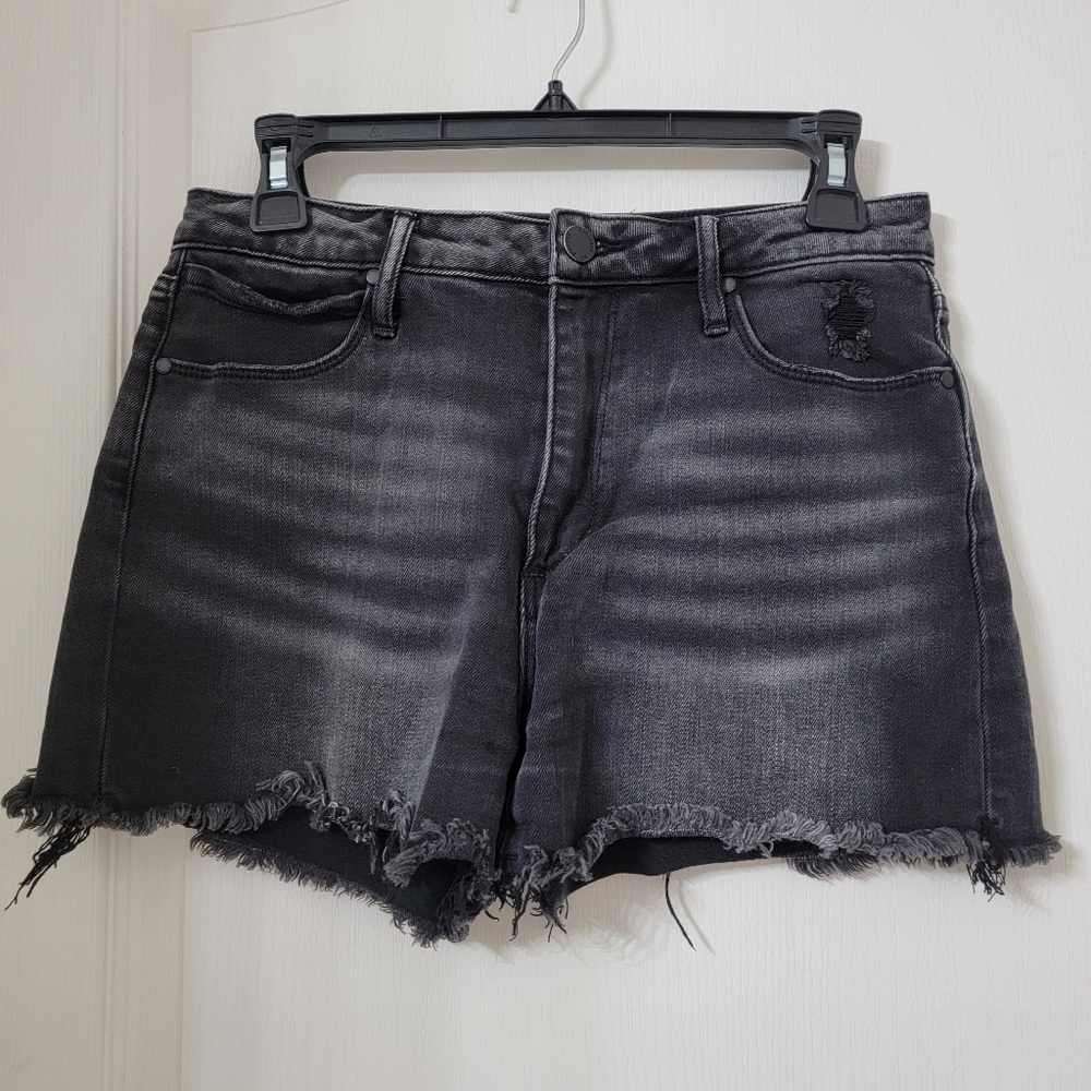 Articles of Society Size 27 Washed Black Cutoff Denim Jean Shorts, Gently Used